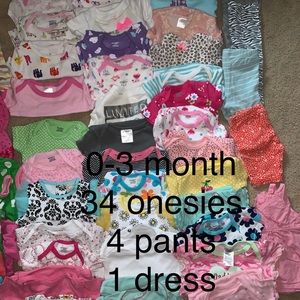 0-3 month girl clothes